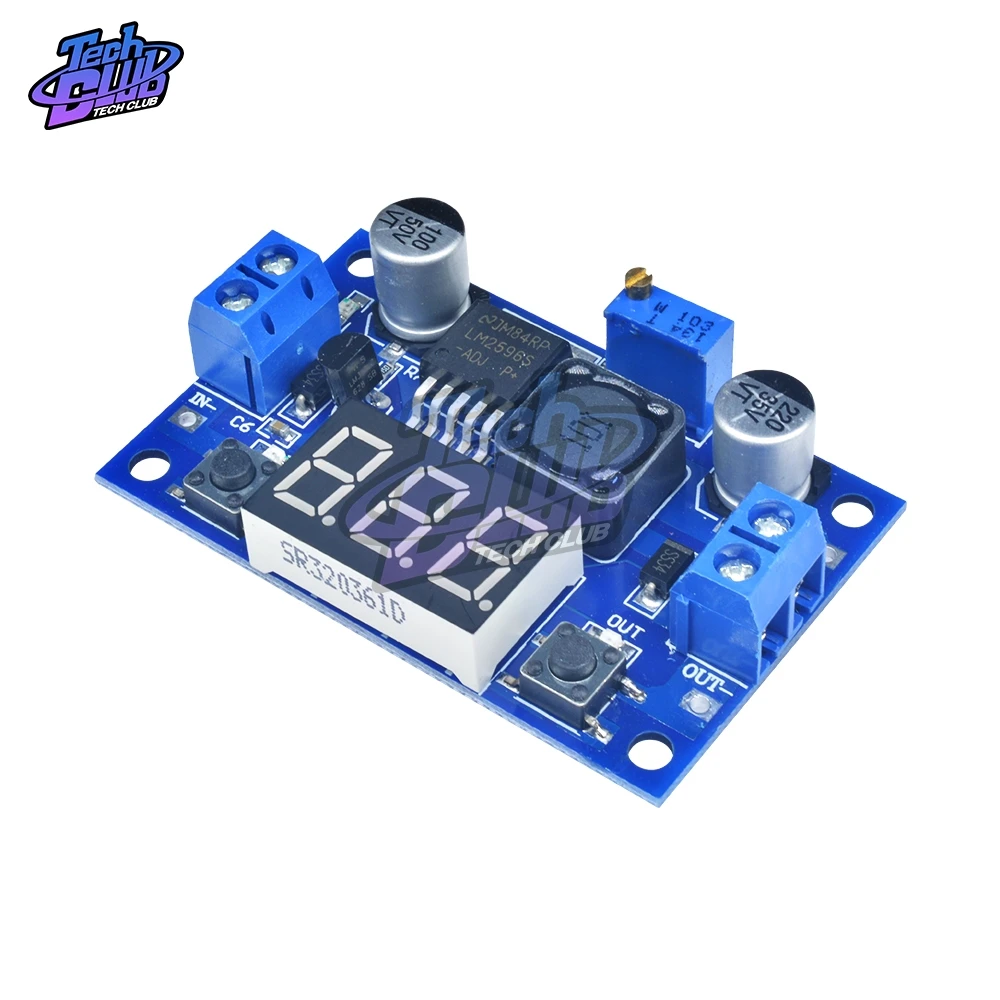 DC-DC Buck Step Down Module LM2596 DC/DC 4.0 ~ 40V a 1.25-37V regolatore di tensione regolabile con voltmetro a LED