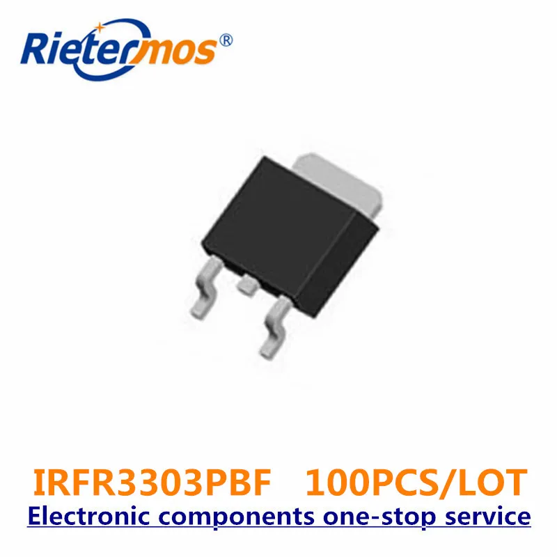 

100 шт. IRFR3303 IRFR3303PBF FR3303 TO252 N-CHANNEL 30V SMD