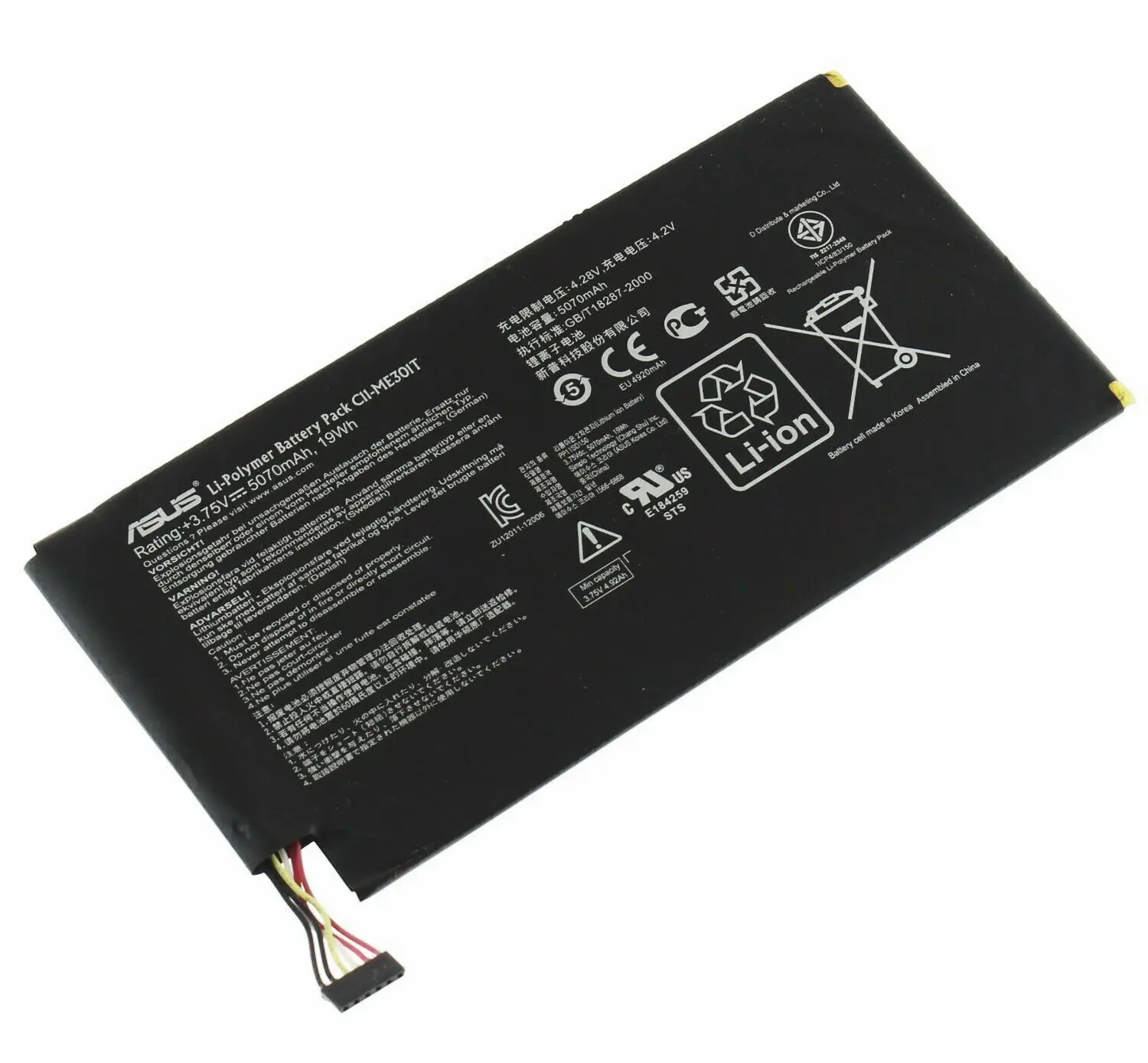 New genuine tablet Battery for ASUS MeMO Pad Smart K001 10.1