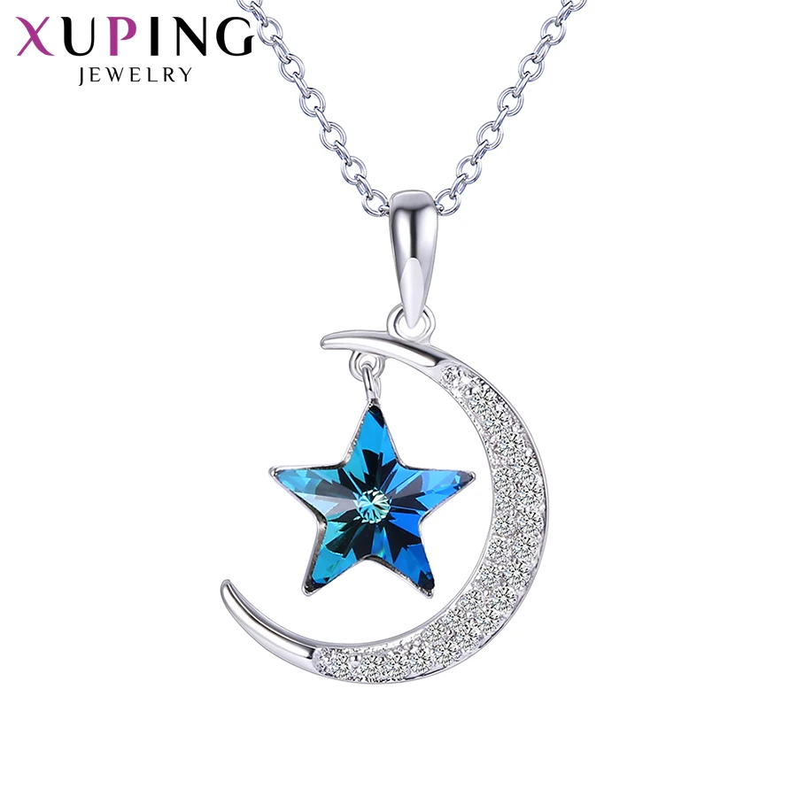 Xuping Jewelry Hot Sale Charm Lucky Fashion Women Pendant Necklace with Star Shape Crystal A00623257