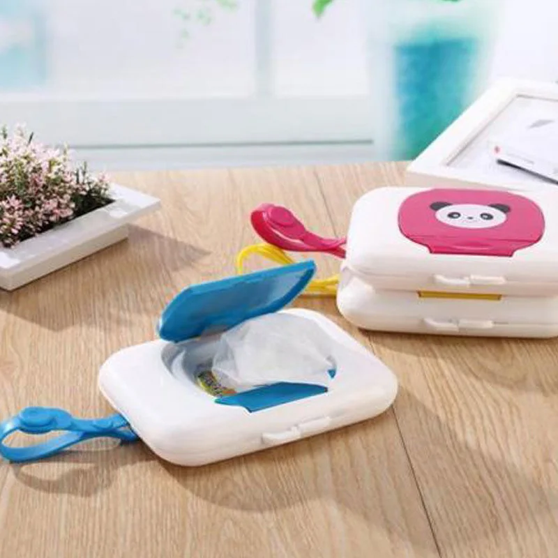 1Piece Brand New Outdoor Travel Baby Newborn Kids Wipe Case Box Changing Wet Wipes Dispenser Box Bag Wet Paper Towel Storage box