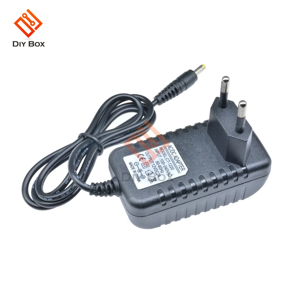 EU Plug Power Adapter Supply Converter AC 100-240V to DC 12V 2A LED Light 50-60Hz CT-1220