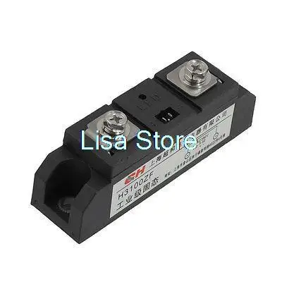 Rectangle LED Indicator Light SSR Solid State Relay 3-32VDC/380VAC 100A w Cable