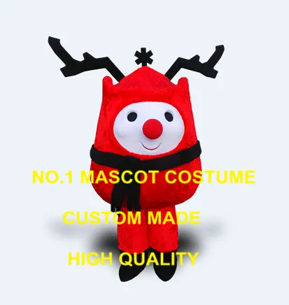 

New Anime Cosply Costumes Xmas Rudy Deer Mascot Costume Adult Cartoon Character Reindeer Theme Carnival Mascotte Fancy Dress1881