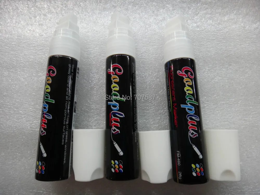 Flashcolor Neon Fluorescent Liquid Chalk MARKER ปากกา BOARD Sign 15 มม.สีขาว 8pcs