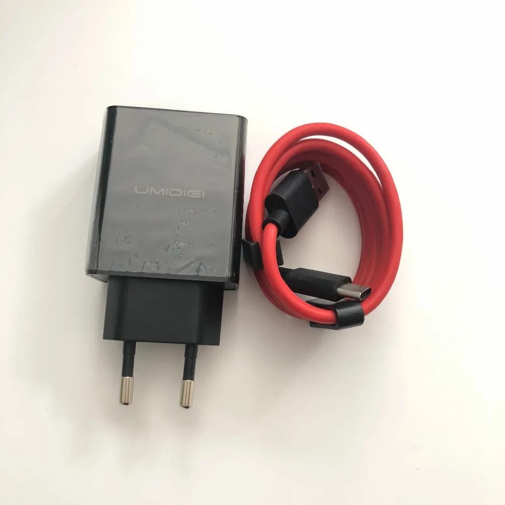 New Travel Charger + USB Type-C Cable For UMIDIGI Z Pro MTK Helio X27 Deca Core 5.5 Inch 1920x1080 + Tracking Number