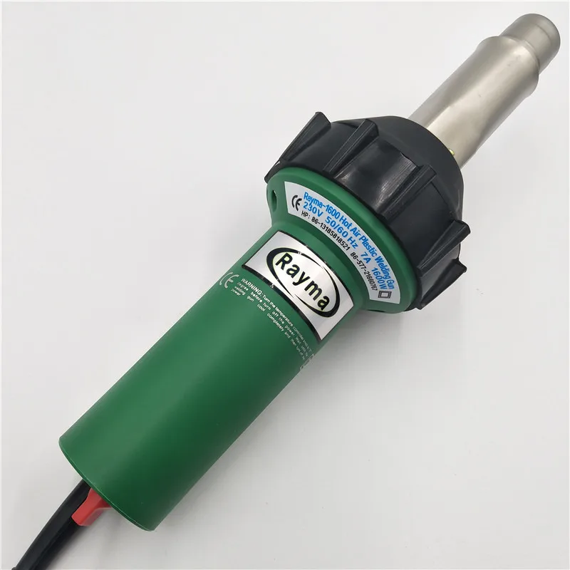 new type 230/120v 50/60hz 1600w hot air welder with 5mm round welding nozzle hot air gun high quality