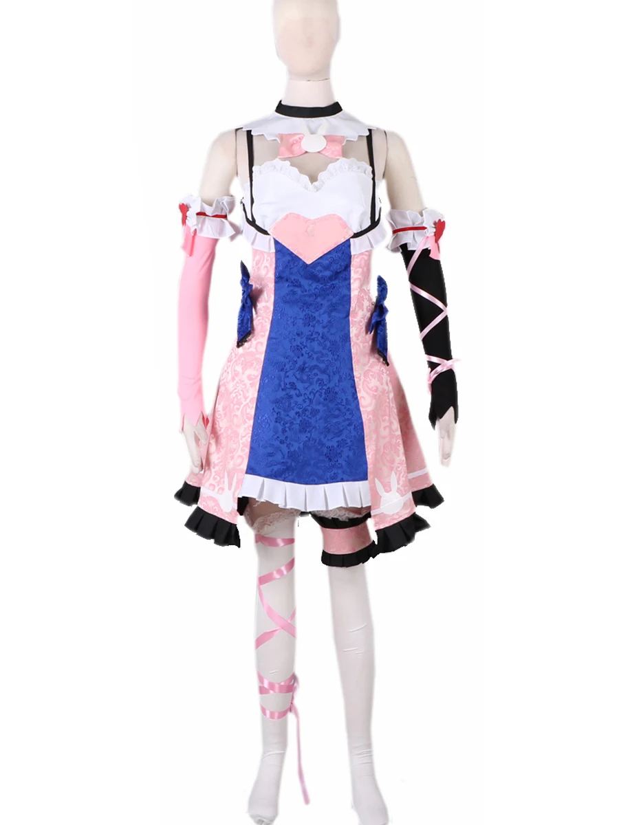 

D.Va Pink Dress Cosplay OW Hana Song D.Va Lolita Dress Cosplay Costume Custom Made Any Size