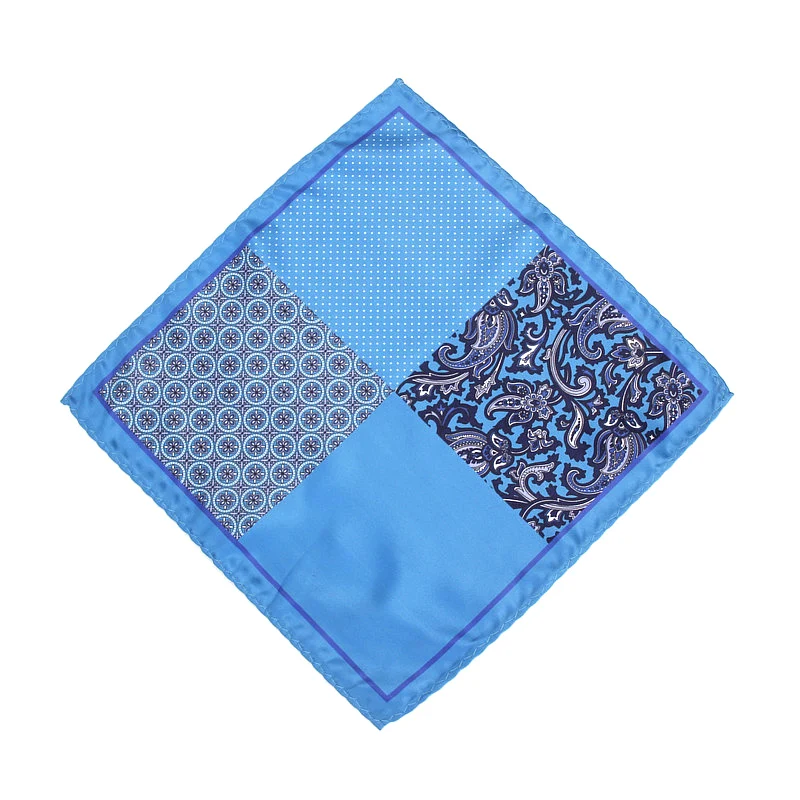 Männer der Marke Taschentuch Vintage Paisley Dot Solide Tasche Platz Weiche Seide Taschentücher Hochzeit Party Bunte Hanky Brust Handtuch Geschenk