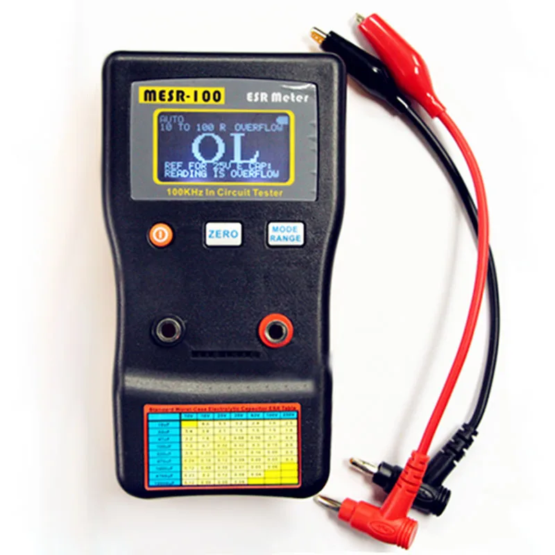 

MESR-100 Capacitor Ohmmeter Professional Measuring Table, Professional Measuring Resistor Capacitor Circuit Tester