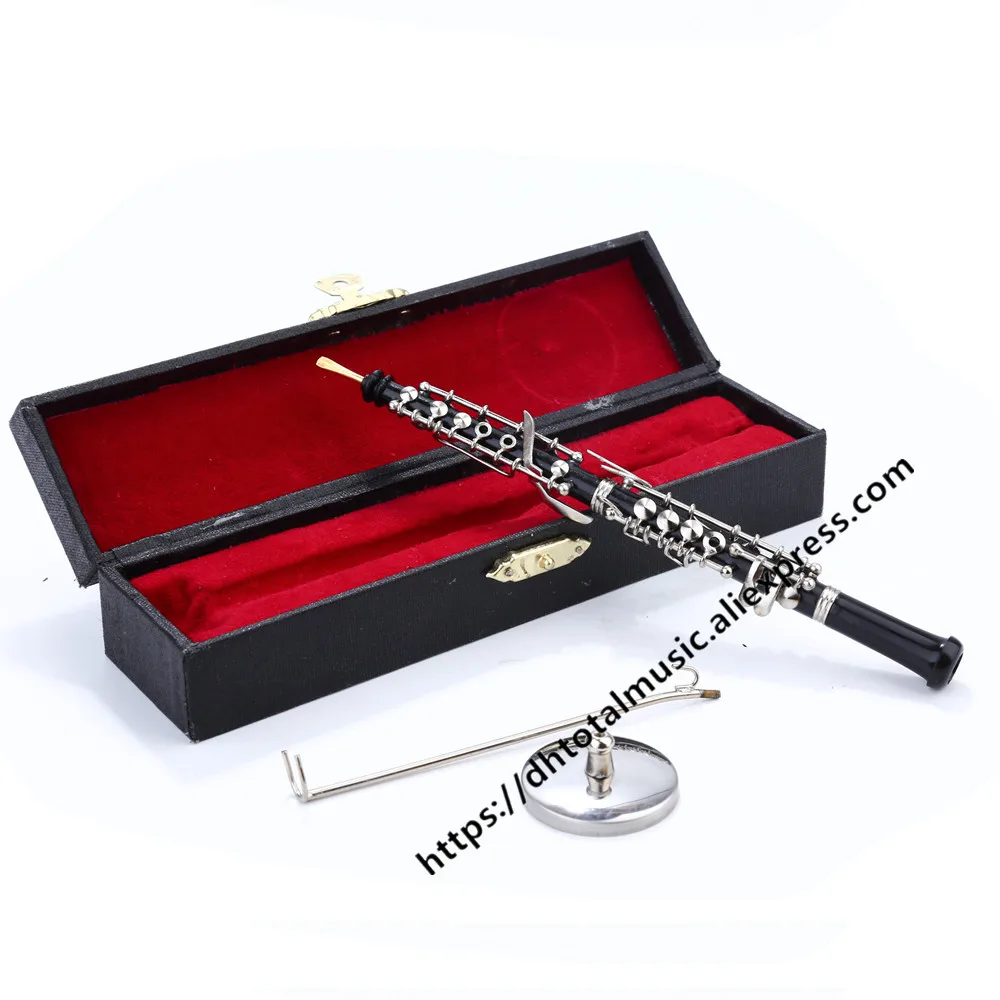 Dh Oboe Model Mini Musical Instrument Miniature Desk Decor Display Realistic Music Lover Birthday Gift Christmas Gift