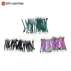 Luz não impermeável do módulo LED, Pixel String endereçável, WS2811, DC5V, DC 12V, 50Pcs, 9mm, 2811