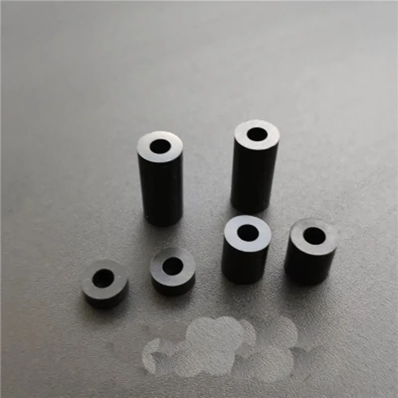 

50pcsM3.2 Black insulation column Plastic bolster straight through columns Nylon casing ABS washer Round hole pillar 9-14mm high