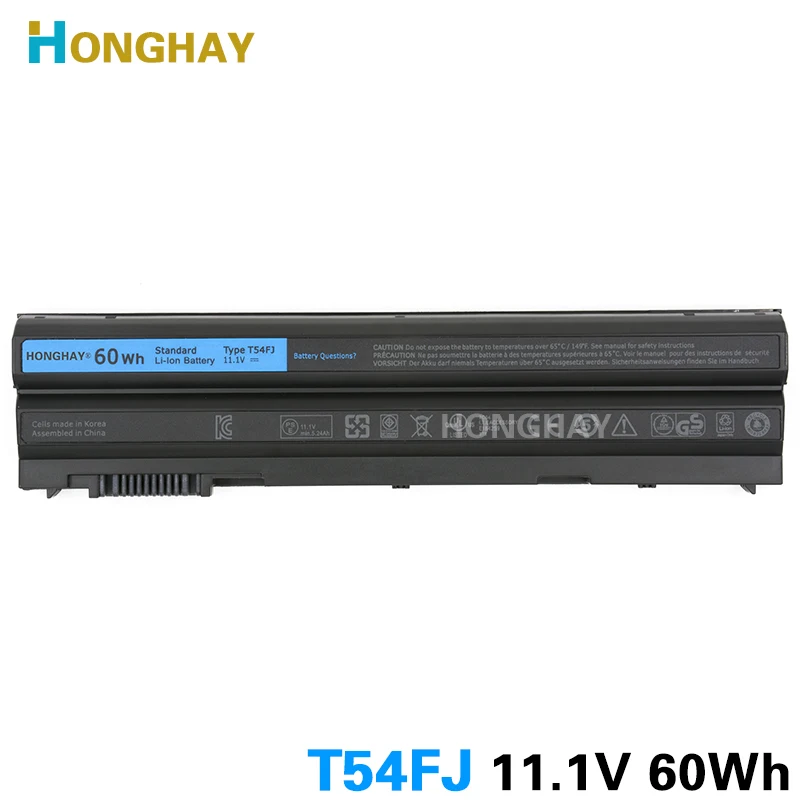 Honghay T54FJ 60Wh Laptop Battery for DELL Latitude E5420 E5430 E5520 E5530 E6420 E6430 E6520 E6530 T54F3 8858X 5525 5720 7420