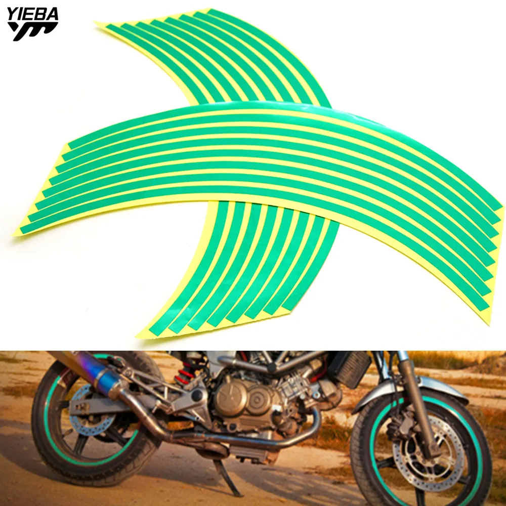 

17/18inch wheel Strips Motorcycle Reflective Wheel Sticke for NINJA 650R/ER6F/ER6N NINJA 400R ZX636R/ZX6RR NINJA 250R NINJA 300