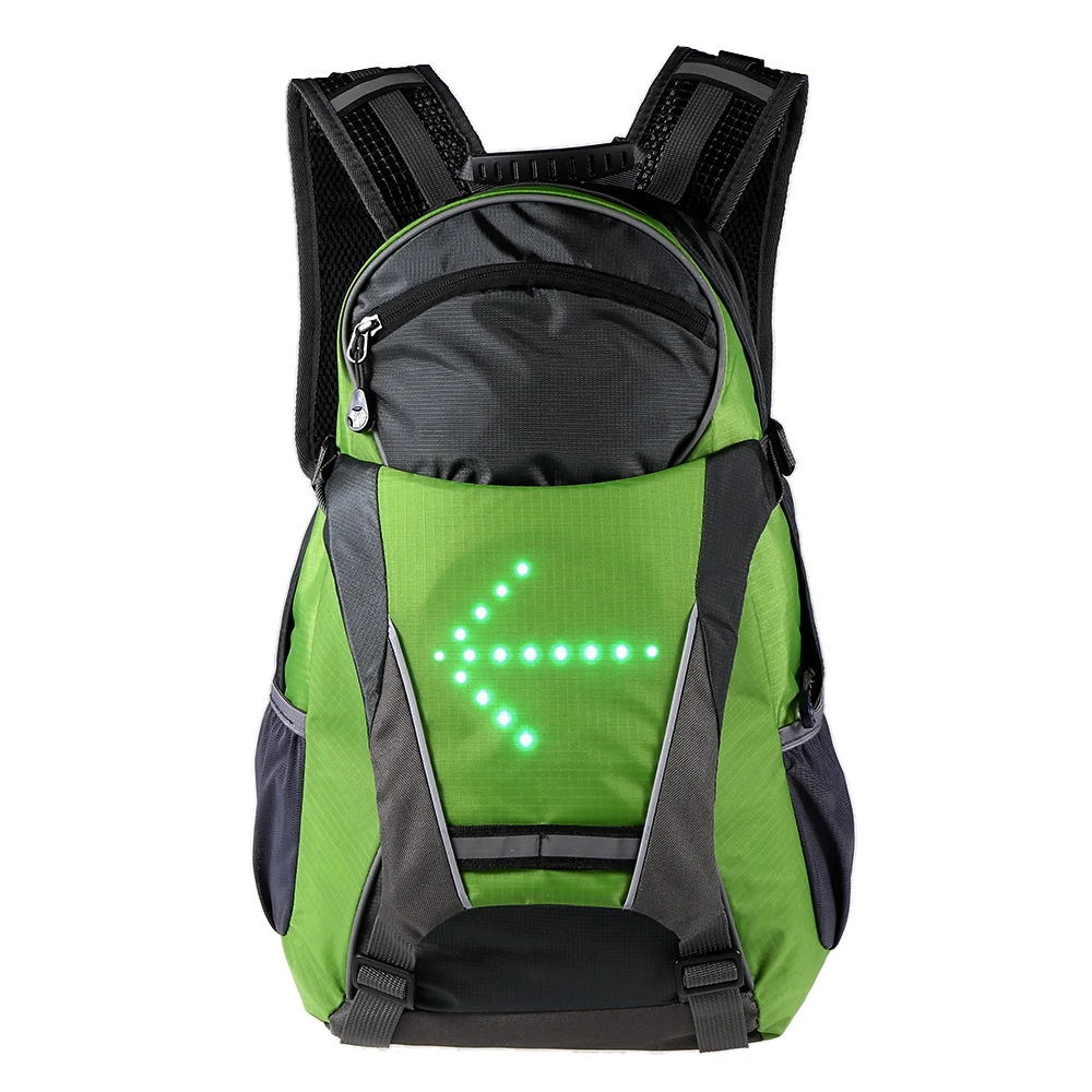 

18L Cycling Safety Bags Bicycle Backpack LED Turn Signal Light Reflective Bag Pack Outdoor Safety Night Riding Running Rucksack