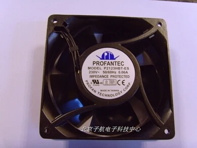 For Hong P2123HBT-ES 120*120*38 220V cabinet fan high temperature fan