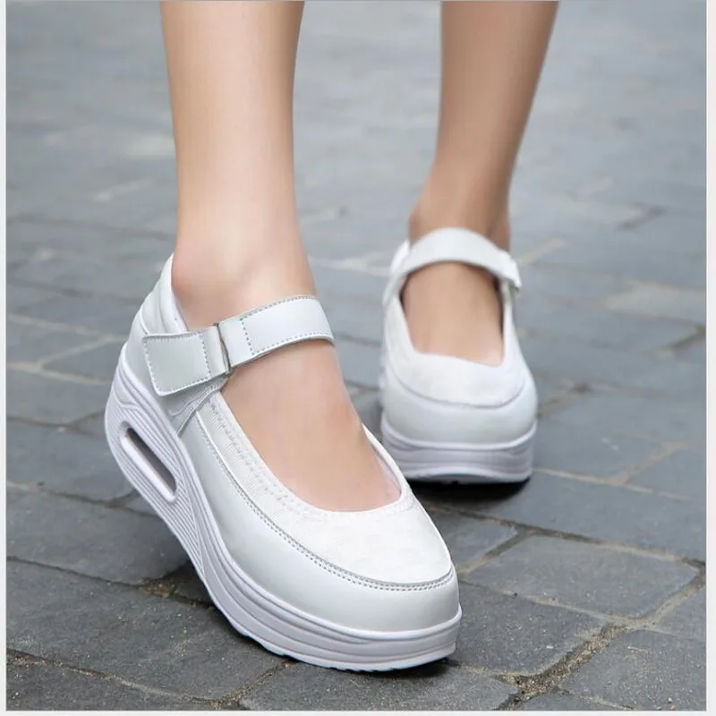 2021 Spring Summer Casual Women Shoes Flat Platform Sneakers Zapatos Mujer Fashion Flats Leather Chaussures Femme