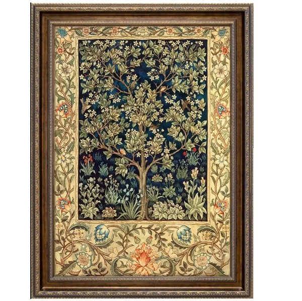 Lucky Tree Scenery Embroidery Needlework Crafts 16CT 18CT 14CT Unprinted Aida DIY Quality Cross Stitch Kits Handmade Arts Decor