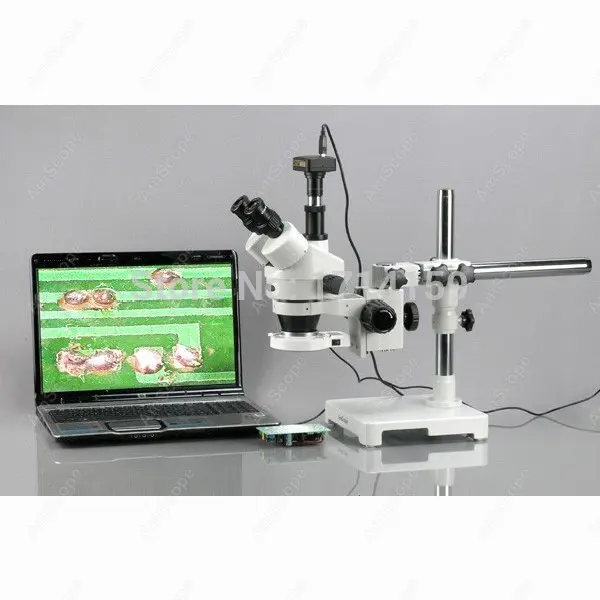 Engravers gemologists-AmScope Supplies 3.5X-90X Boom Stand Trinocular Zoom Stereo Microscope + 54 LED Light