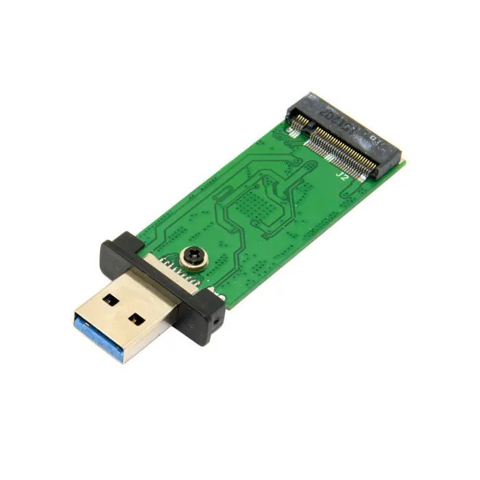 

42mm NGFF M2 SSD to USB 3.0 External PCBA Conveter Adapter Card Flash Disk Type with Black Case