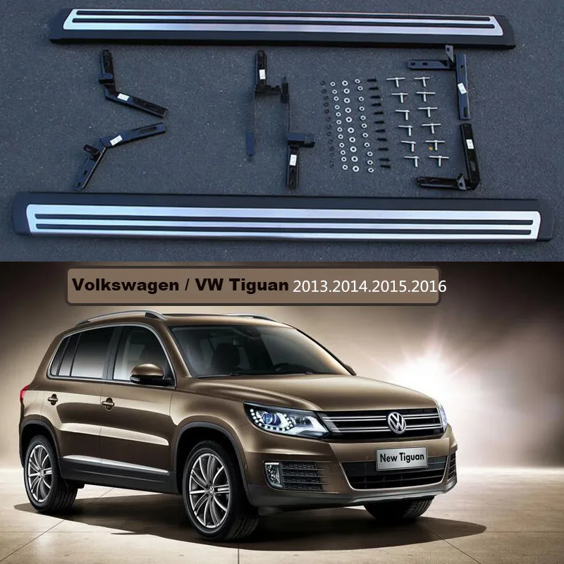 For Volkswagen VW Tiguan 2013.2014.2015.2016 Car Running Boards Auto Side Step Bar Pedals Brand New Original Design Nerf Bars