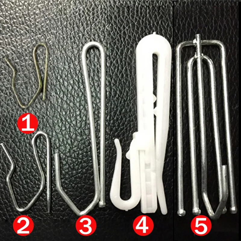 30PCS Curtain Metal Hooks Pencil Pleat for Curtains Sliding Track Window Hanging Curtain Accessory Curtains Plastic Hooks CP056H