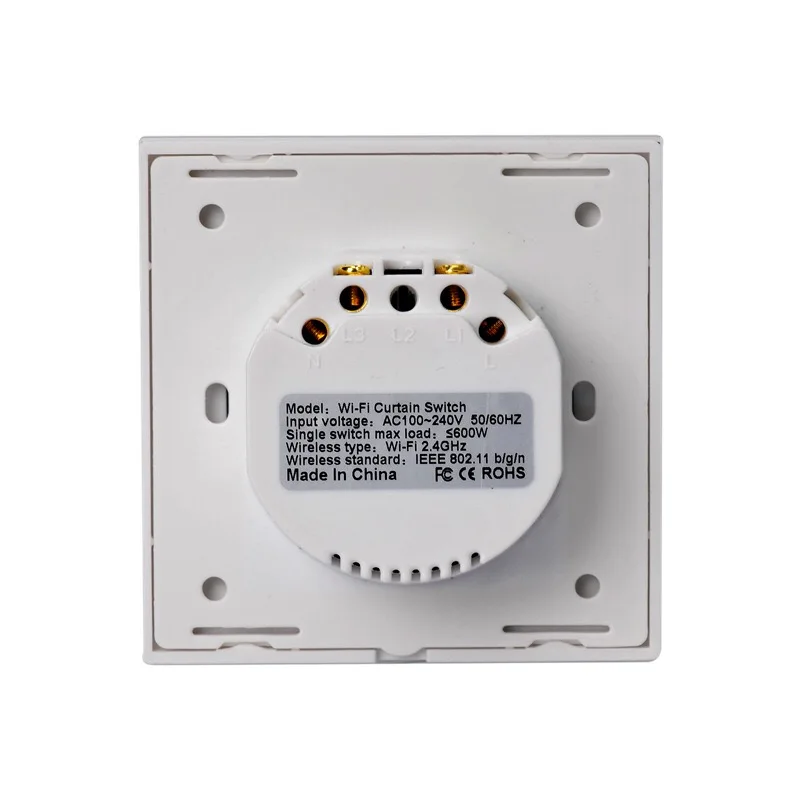 UE interruptor de parede interruptor de controle de voz Wi-fi toque cortina por Alexa Google phone controle Para motor de cortina Elétrica casa inteligente