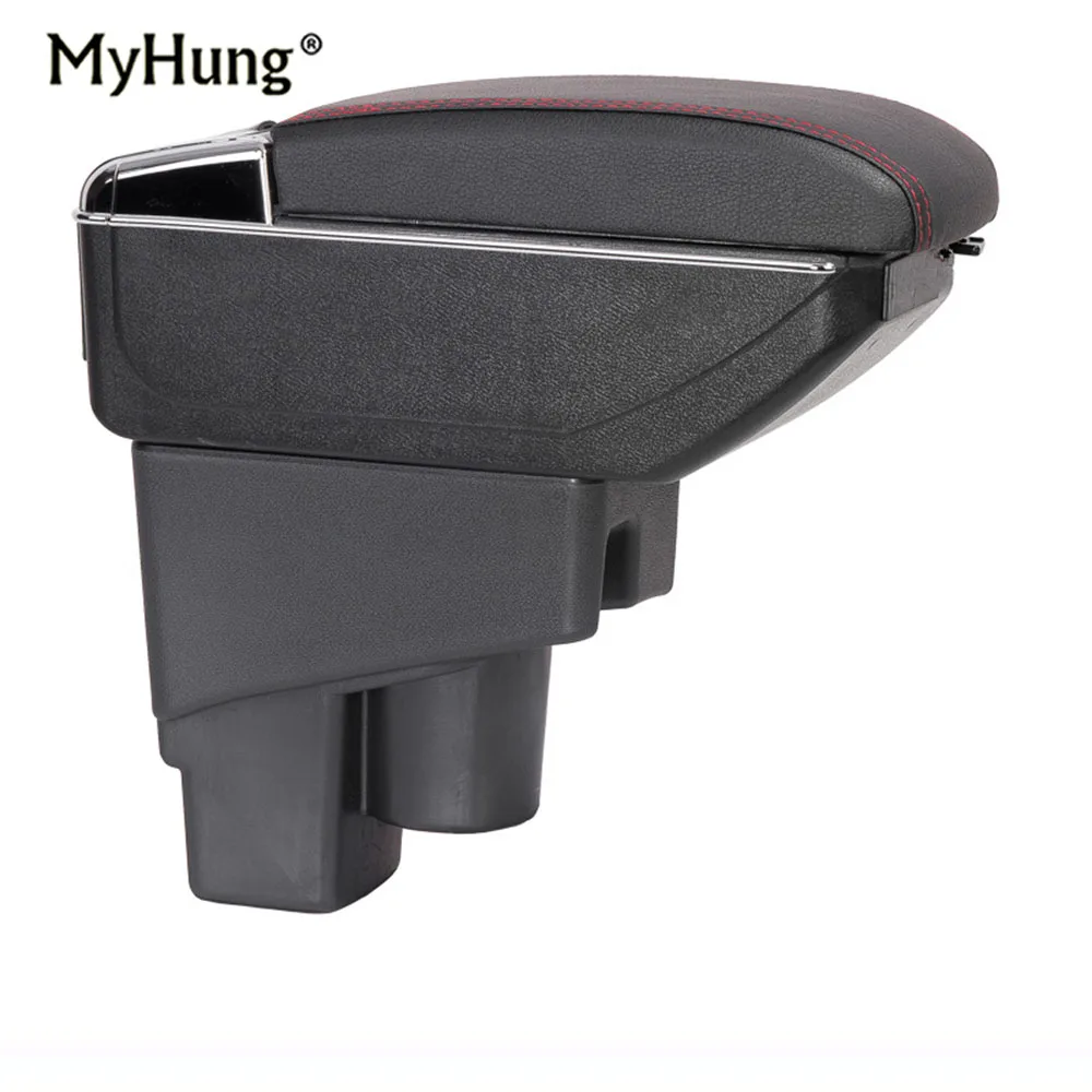 

Car Console Armrest Central box For Honda Fit Jazz 2003-2007 Store content box cup holder ashtray With Rise and Down Function