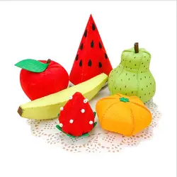 Simulated fruit and vegetable toys Fabric Felt kit Non-woven cloth Craft DIY Sewing set Felt Handwork Material DIY needlework