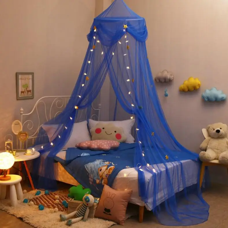 INS Mosquito Net For Double Bed Canopy Insect Reject Net Circular Canopy Bed Curtains Mosquito Repellent Tent House