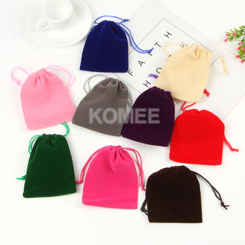 15x20cm Large Velvet Gift Bag 50pcs/lot Cellphone Packaging Bags Jewelry Cosmetic Candy Storage Pouches Wholesale