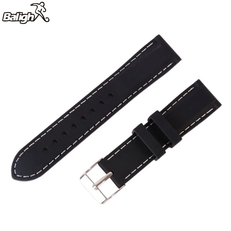 18-24mm New Fashion  Wrist Watch Band Trendy Army Military Silicone Resin Strap Sports Canvas Wrist Watch Band