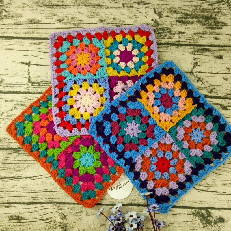 DIY Retro Crochet Coaster Placemat Cup Pad Tea Mug Coffee Kitchen Drink Table Cloth Crochet Doilies Dining Felt Pad Film Props