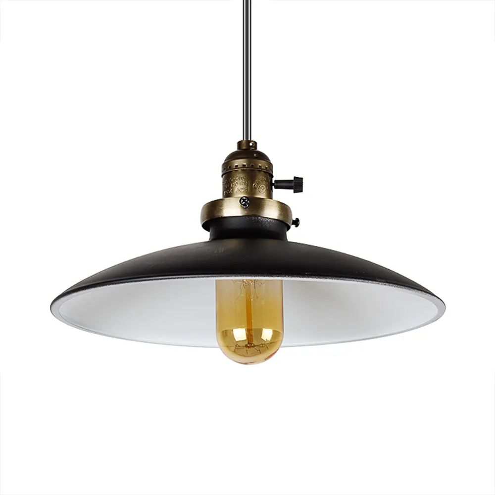Loft Vintage Pendant Lamp Dia 250mm E27 Aluminum Iron Metal Retro Northern Europe Industrial Style Edison Pendant Lights
