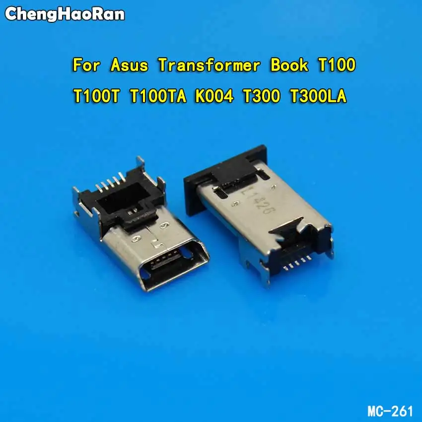 

ChengHaoRan 2X Micro USB Connector Jack Port For Asus Transformer Book T100 T100T T100TA K004 T300 T300LA Charging Female Socket