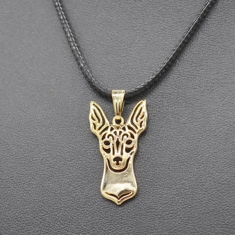 سلسلة مع قلادة حبل للنساء ، قلادة عصرية على شكل كلب ، مجوهرات للعشاق ، لعبة فوكس تيرير ، قلادات ، توصيل مباشر #3