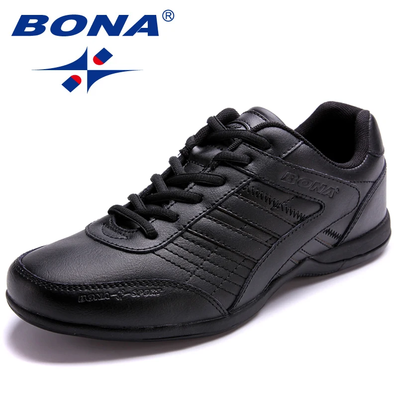 BONA New Popular Style Men Running Shoes Outdoor Walking Jogging Shoes Lace Up Sneakers Light Athletic Shoes Fast Free Shipping