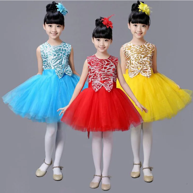 Kids Modern Ballet Dancewear Outfits  Girls Hip Hop Party Ballroom Dancewear Costumes dress Ballroom Stage clothing for children