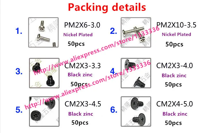 800pcs Computer screw Assembled Laptop Necessary computer Screw/ Notebook DIY Screw Set Kits with Free Screwdriver