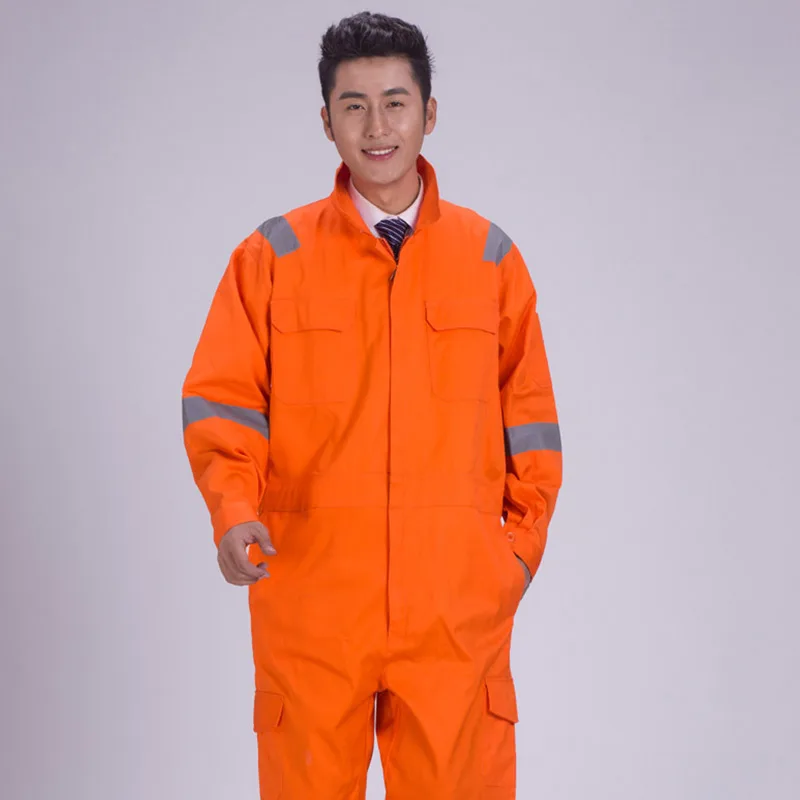 New overalls men women work clothes Reflective flame retardant clothing jumpsuit factory welding clothing fire proof coveralls