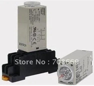 AC 110V H3Y-2 Delay Timer Time Relay 0-60 Second 60s 60sec 110VAC & Base