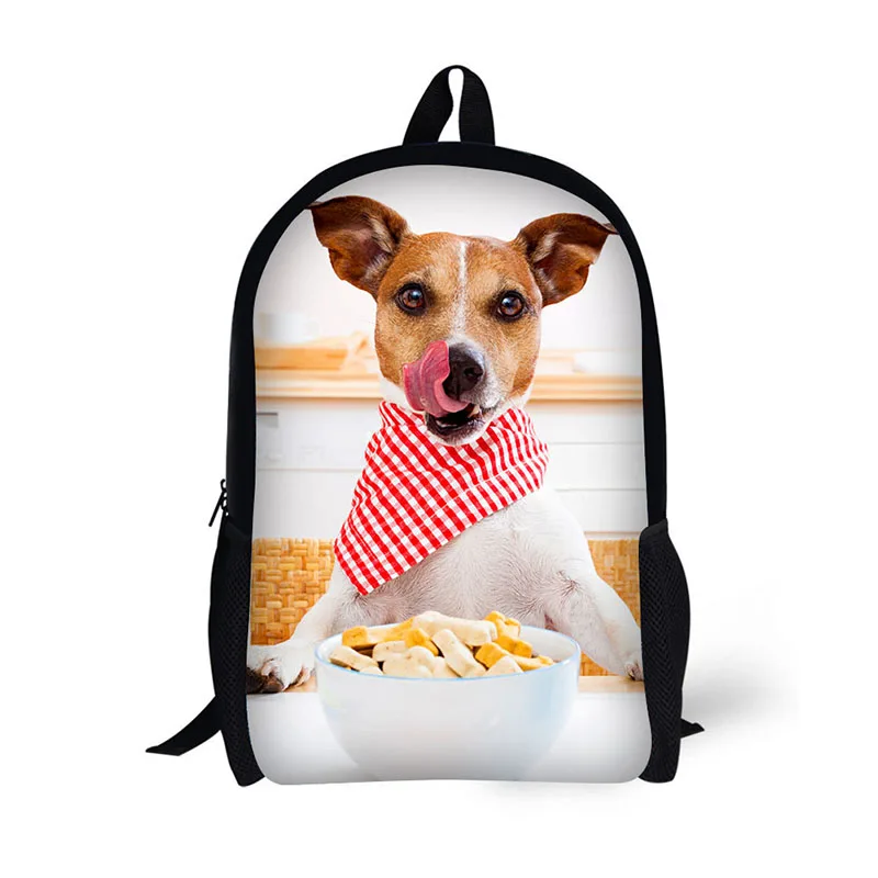 

Pet dog pattern Children Backpack 3D Animal Printing Travel Daypack for Teenagers Boys enjoy life Men School Shoulder Bag
