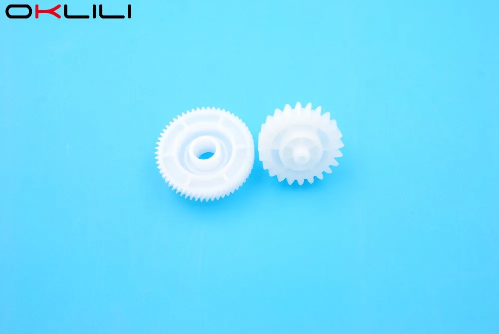 10SET X RU6-0018 RU6-0018-000 Fuser Drive Gear 23T/56T for HP P1505 P1506 M1120 M1522 M1536 P1566 P1606 M1120n for Canon LBP3250