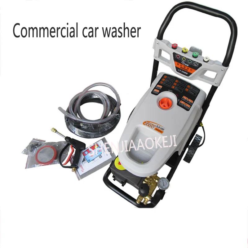 

High-flow commercial car washing machine Automatic hand-push shut down Pressure washer brush truck pump Single phase 220V