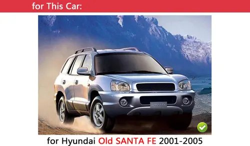 Imagen 2 del producto Para Hyundai Santa Fe 2001-2006 accesorios embellecedor cromado cubiertas de manija de puerta Exterior clásico 2002 2003 2004 pegatinas de diseño de coche