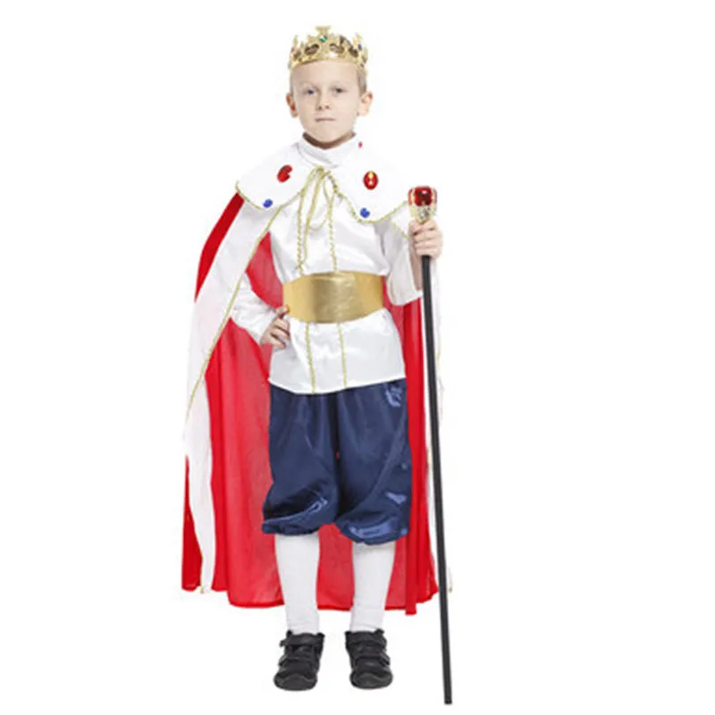 Kids Boys Arab King Prince Costume for Halloween Christmas Carnival New Year Fancy Dress Children Cosplay Clothes