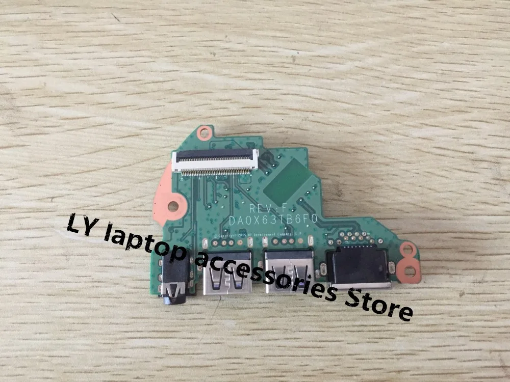 

For HP Probook 450 G3 455 G3 original laptop USB interface board USB board Audio board Sound card board DA0X63TB6F0 green board