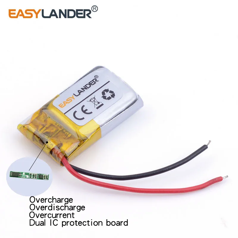 401220   3,7 В 80 мАч литий-ионный литий-полимерный аккумулятор для Bluetooth-гарнитуры, мыши, браслета, наручных часов