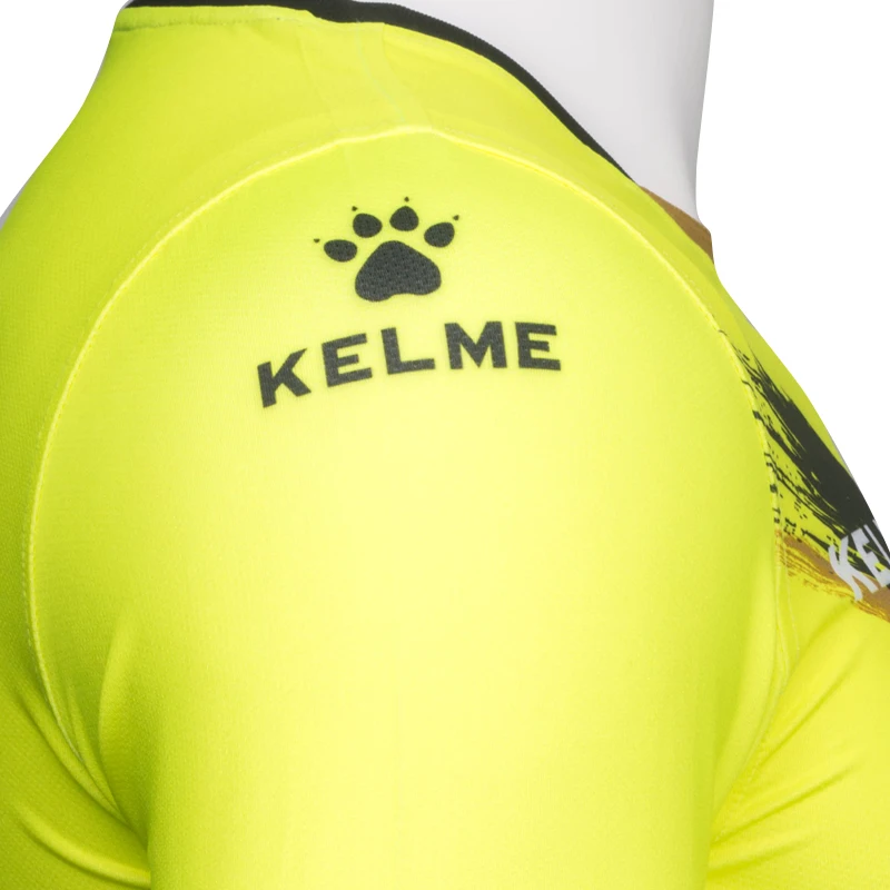 KELME Men\'s Soccer Jersey Football Uniforms Summer Training Suits Original Team Jersey Short Sleeve Breathable Male K16Z2001